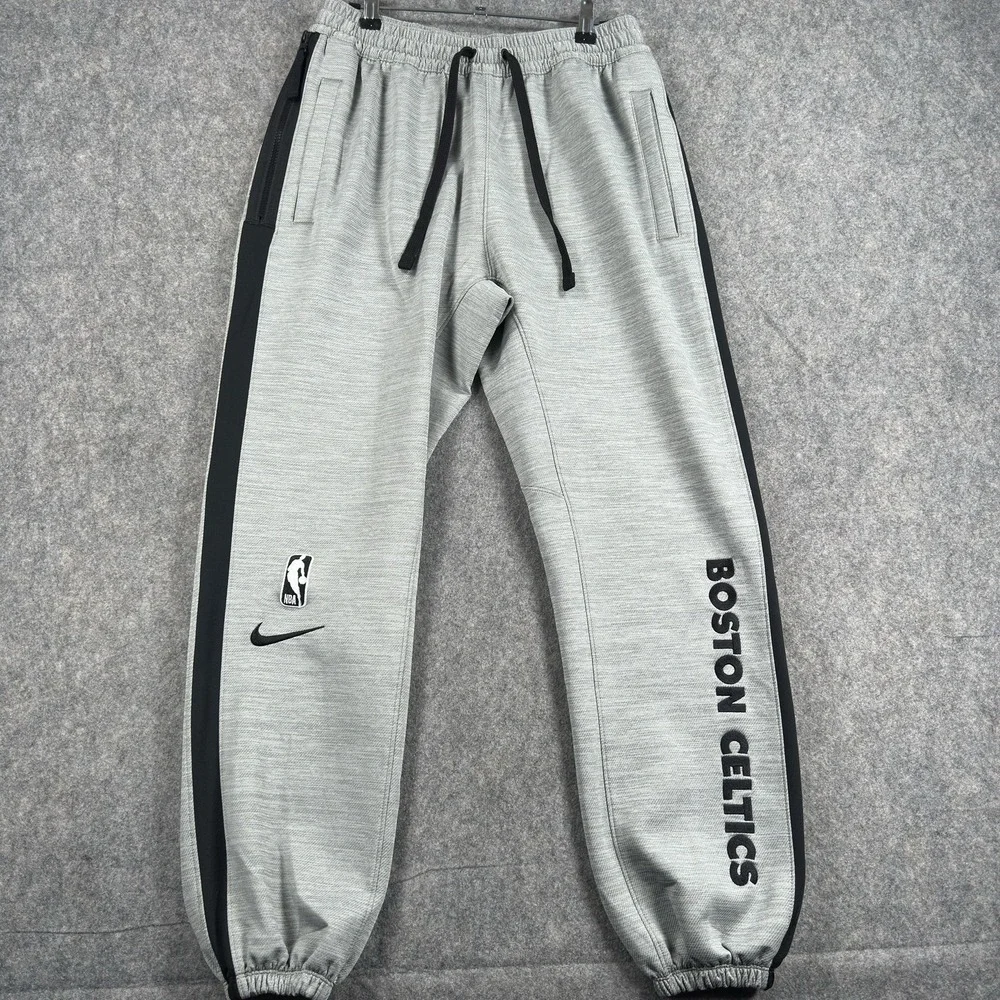 Boston Celtics Pants Mens‎ Medium Gray NBA Basketball Joggers Dri-FIT Nike